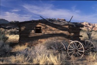004:  Kirk Cabin near our first camp, about 3 miles into the hike.  Occupied in the 1800s.