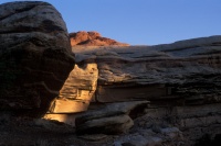 028:  Sunrise above our camp; day four.
