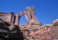031:  Angel Arch is the goal of a day hike up from Salt Creek Canyon.