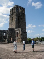Ruins of the cathedral in Old Panama. 2/26/03