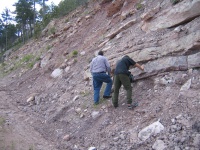 Geologists at work