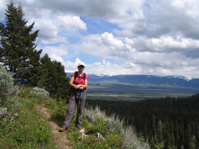 Nicola on the edge of Open Canyon