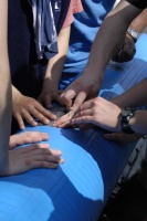 All hands on a leaky boat.